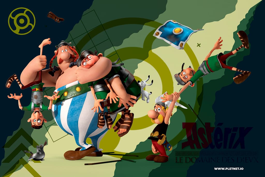 La primera aventura en 3D de Astérix y Obélix. Humor, sátira social y una animación que respeta el espíritu del cómic original. #Astérix #PlétoraKids #Animación3D