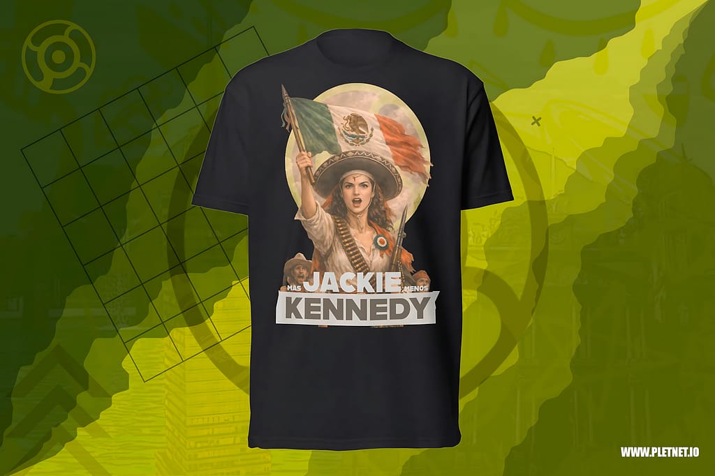 La polarización es una tecnología. La gracia es una elección. Camiseta «Más Jackie Menos Kennedy» ya disponible. #NodosLibres #MásJackieMenosKennedy #PlétoraShop