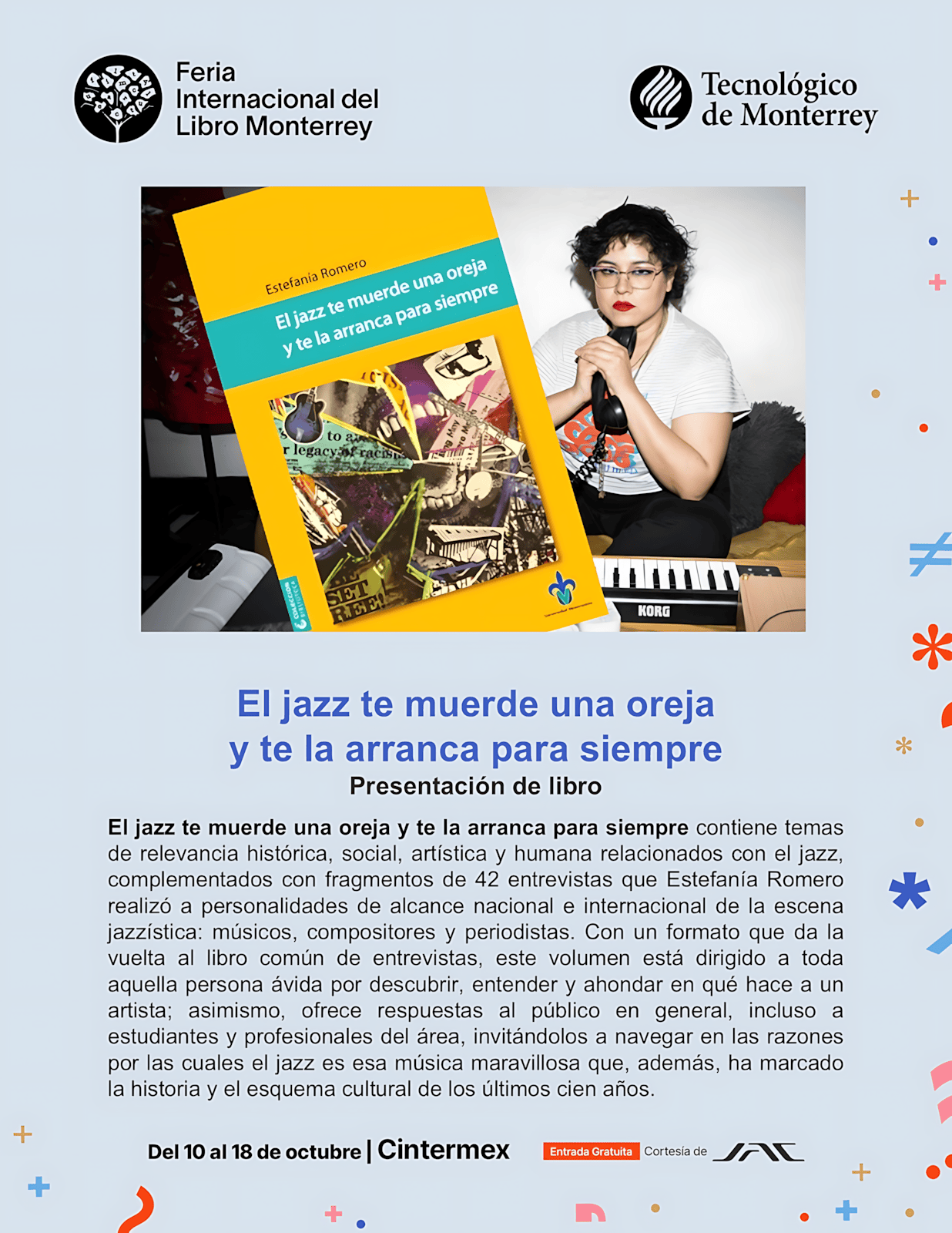 El jazz te muerde una oreja y te la arranca para siempre. El libro de Estefanía Romero que traduce lo que nunca se contó en español. Ya en Studio. #JazzEnEspañol #MusicaYBackstage #AnalisisYReseñas