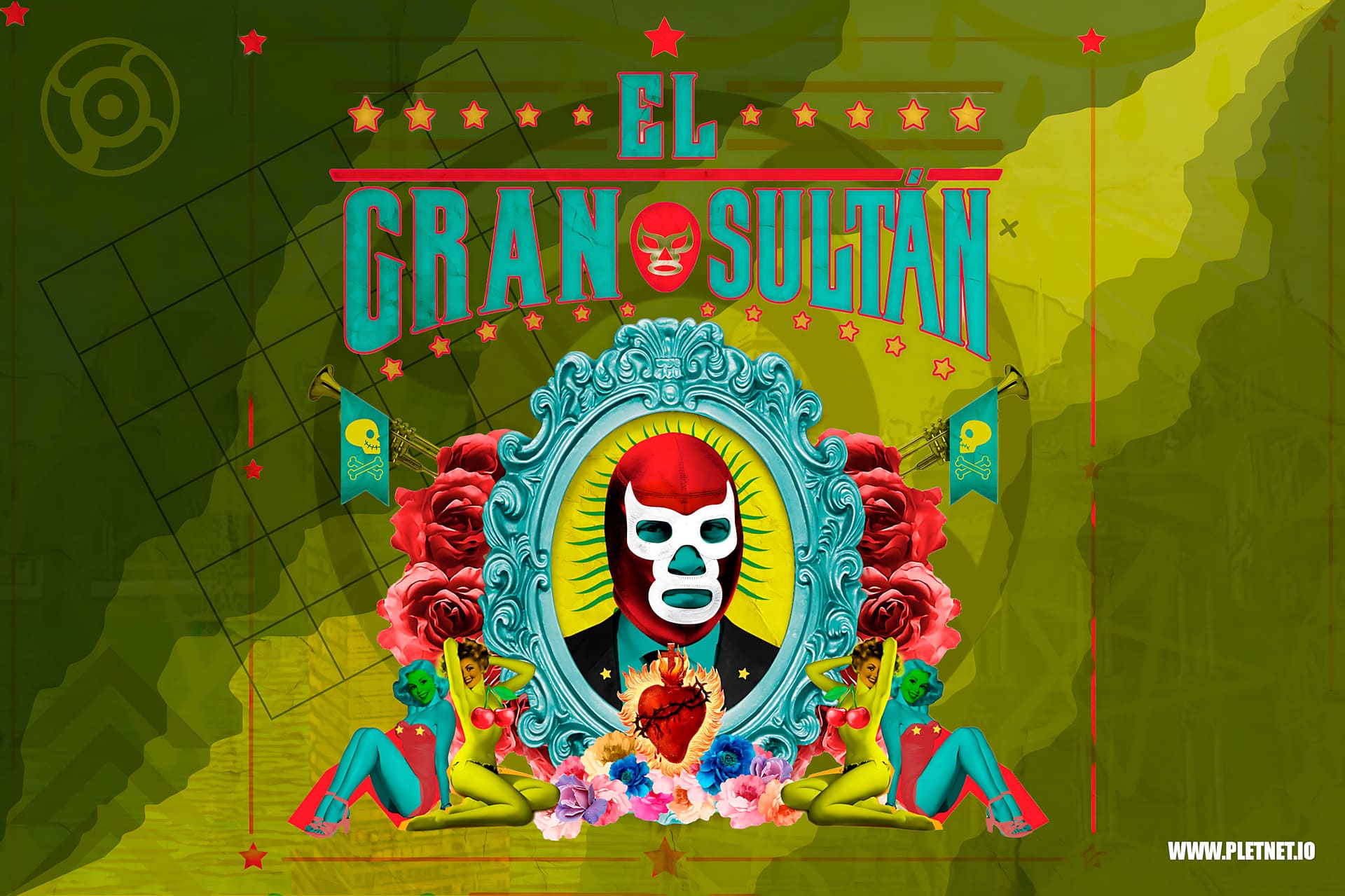 El Gran Sultán mezcla cumbia, rock y lucha libre sin pedir permiso. El caos tropical que dignifica lo popular. Escúchalos en Plétora Radio. #ElGranSultán #PlétoraMusic #FusiónSinPermiso