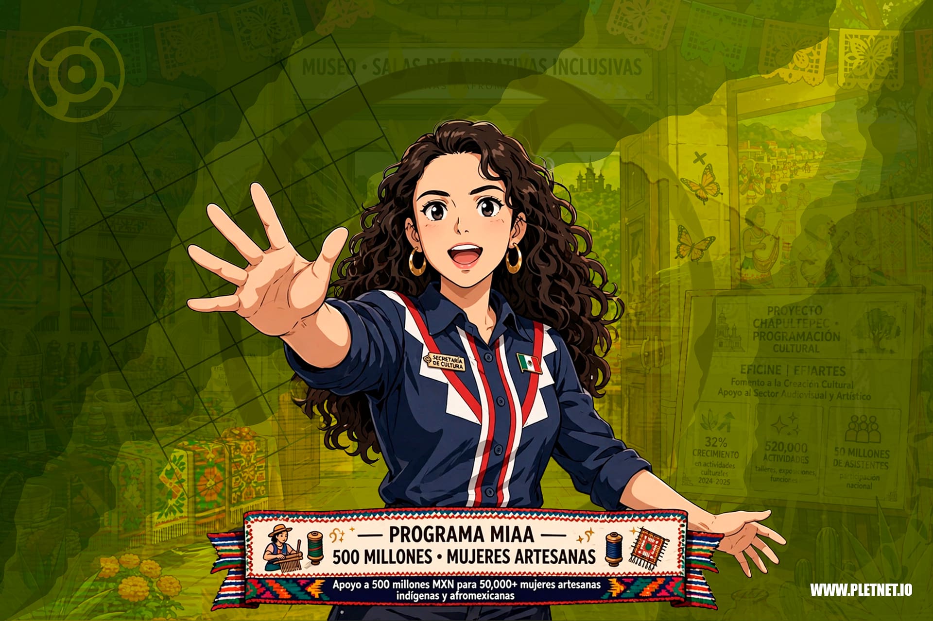 Curiel abrió grietas, pero el presupuesto las cierra. A tres años, los logros son reales y las protestas también. Caro analiza los claroscuros del Estado cultural mexicano. #PlétoraStudio #YQuéTalSi #CulturaYPolítica