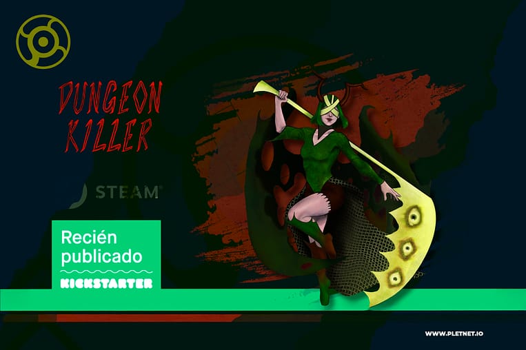 Dungeon Killer: boss rush mexicano con bullet hell, duelo y horror corporal. Disponible demo en Steam. Campaña de Kickstarter del 1 al 22 de junio. #DungeonKiller #VideojuegosMexicanos #PletoraNetwork