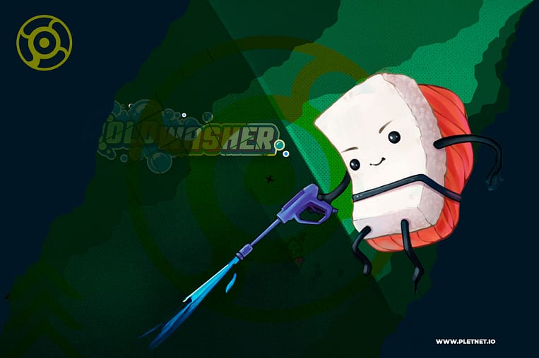Limpia moho con un nigiri, escucha lo-fi y relájate. Moldwasher ya está disponible en Steam. ¡La limpieza nunca fue tan divertida! #Moldwasher #PlétoraNetwork #SteamLaunch