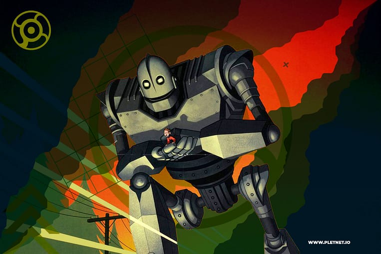 Un robot creado como arma que elige ser héroe. El Gigante de Hierro enseña a los niños que siempre puedes decidir quién quieres ser. #ElGiganteDeHierro #PlétoraKids #CineAnimado